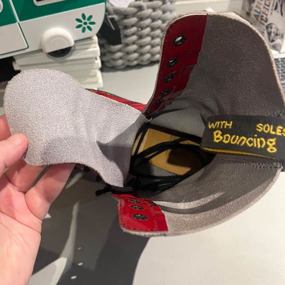 Vintage Dr. Martens Patent Leather Red & Black, Women's size 10 US - Picture 7 of 16